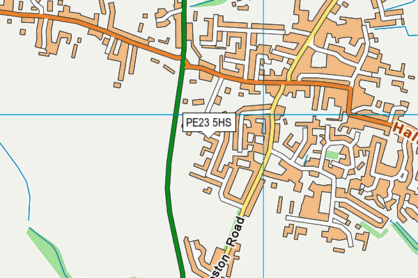PE23 5HS map - OS VectorMap District (Ordnance Survey)
