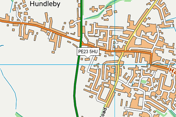 The Eresby School, Spilsby map (PE23 5HU) - OS VectorMap District (Ordnance Survey)