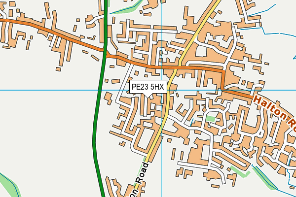 PE23 5HX map - OS VectorMap District (Ordnance Survey)