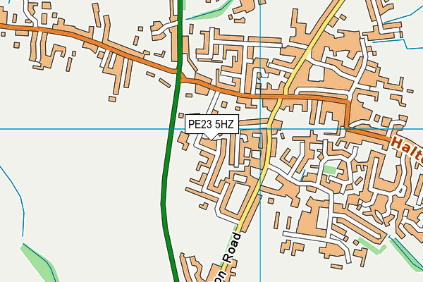 PE23 5HZ map - OS VectorMap District (Ordnance Survey)
