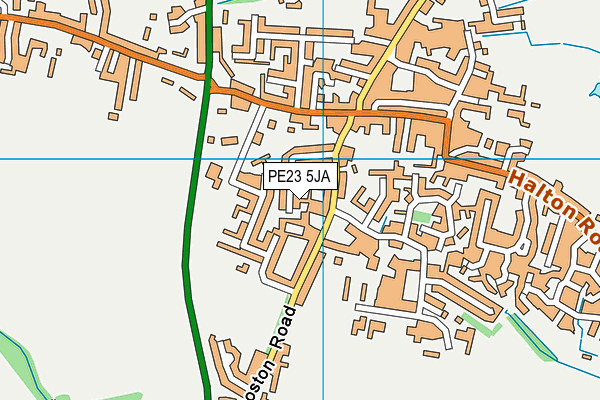 PE23 5JA map - OS VectorMap District (Ordnance Survey)