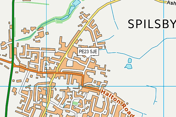 PE23 5JE map - OS VectorMap District (Ordnance Survey)