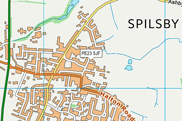 PE23 5JF map - OS VectorMap District (Ordnance Survey)
