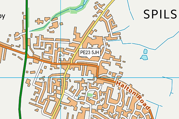 PE23 5JH map - OS VectorMap District (Ordnance Survey)