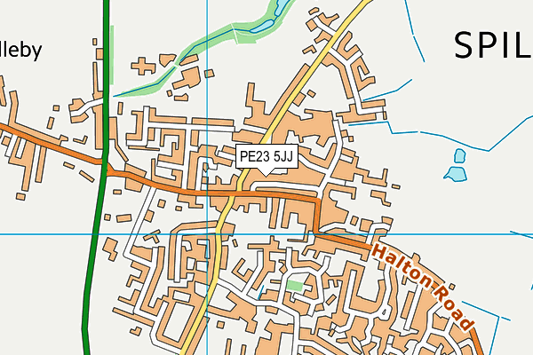 PE23 5JJ map - OS VectorMap District (Ordnance Survey)