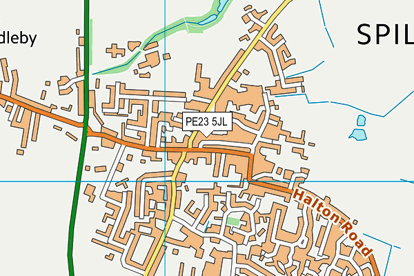 PE23 5JL map - OS VectorMap District (Ordnance Survey)