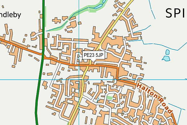 PE23 5JP map - OS VectorMap District (Ordnance Survey)