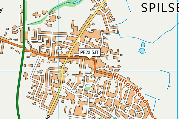 PE23 5JT map - OS VectorMap District (Ordnance Survey)