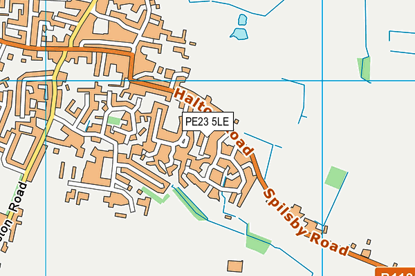 PE23 5LE map - OS VectorMap District (Ordnance Survey)