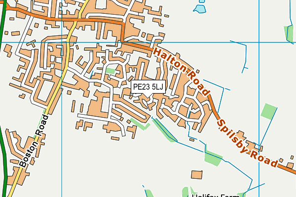 PE23 5LJ map - OS VectorMap District (Ordnance Survey)