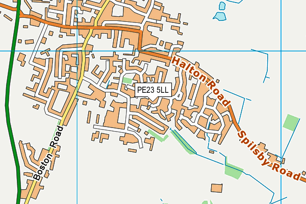 PE23 5LL map - OS VectorMap District (Ordnance Survey)