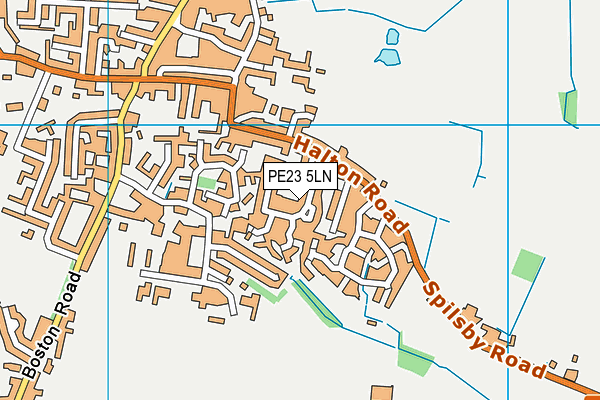 PE23 5LN map - OS VectorMap District (Ordnance Survey)