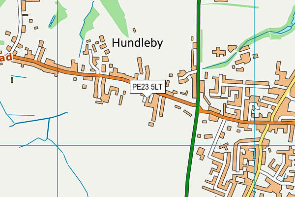 PE23 5LT map - OS VectorMap District (Ordnance Survey)