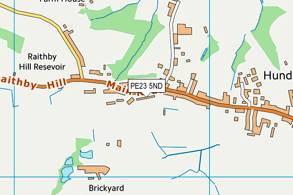 PE23 5ND map - OS VectorMap District (Ordnance Survey)