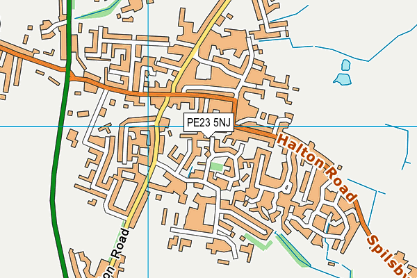 PE23 5NJ map - OS VectorMap District (Ordnance Survey)