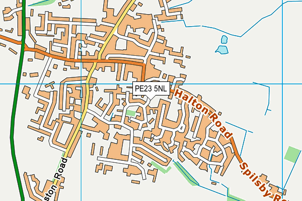 PE23 5NL map - OS VectorMap District (Ordnance Survey)