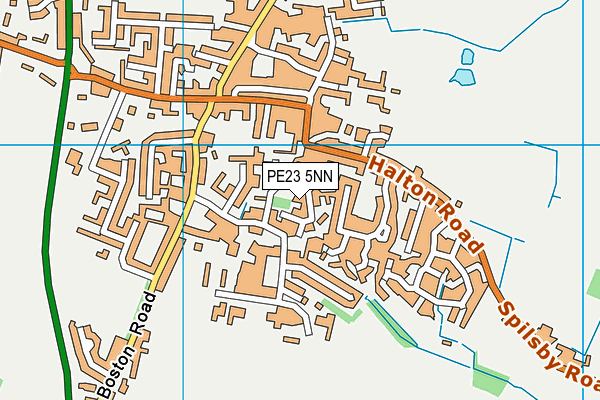 PE23 5NN map - OS VectorMap District (Ordnance Survey)