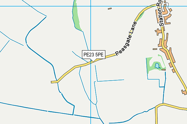 PE23 5PE map - OS VectorMap District (Ordnance Survey)