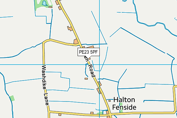 PE23 5PF map - OS VectorMap District (Ordnance Survey)