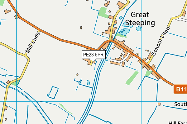 PE23 5PR map - OS VectorMap District (Ordnance Survey)