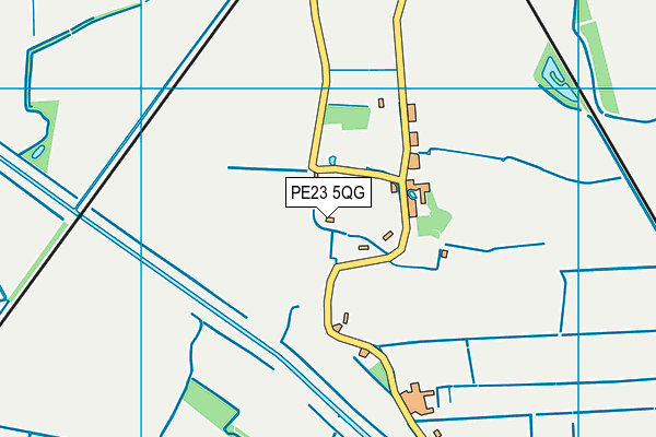 PE23 5QG map - OS VectorMap District (Ordnance Survey)