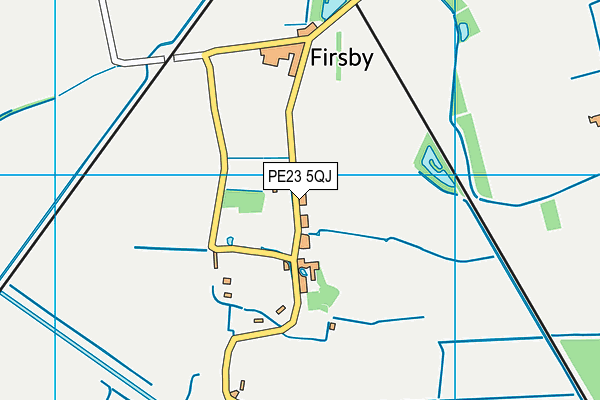 PE23 5QJ map - OS VectorMap District (Ordnance Survey)