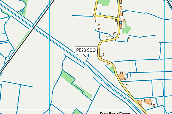 PE23 5QQ map - OS VectorMap District (Ordnance Survey)