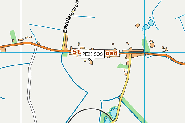 PE23 5QS map - OS VectorMap District (Ordnance Survey)