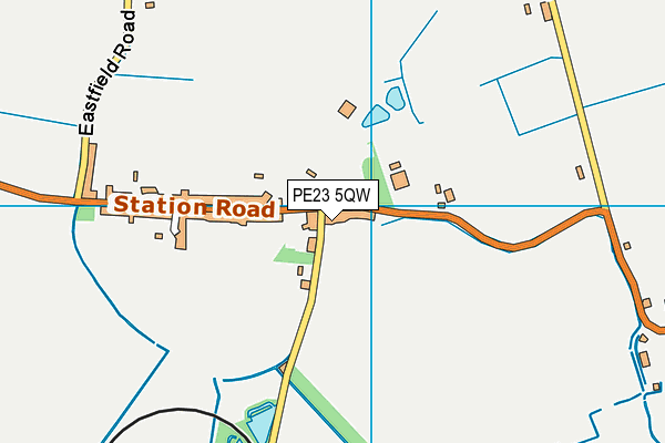 PE23 5QW map - OS VectorMap District (Ordnance Survey)