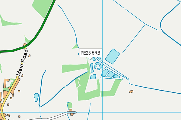 PE23 5RB map - OS VectorMap District (Ordnance Survey)