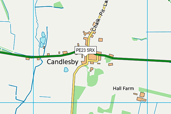 PE23 5RX map - OS VectorMap District (Ordnance Survey)