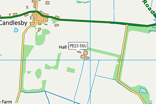 PE23 5SU map - OS VectorMap District (Ordnance Survey)