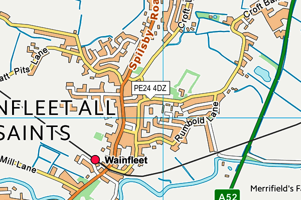 PE24 4DZ map - OS VectorMap District (Ordnance Survey)