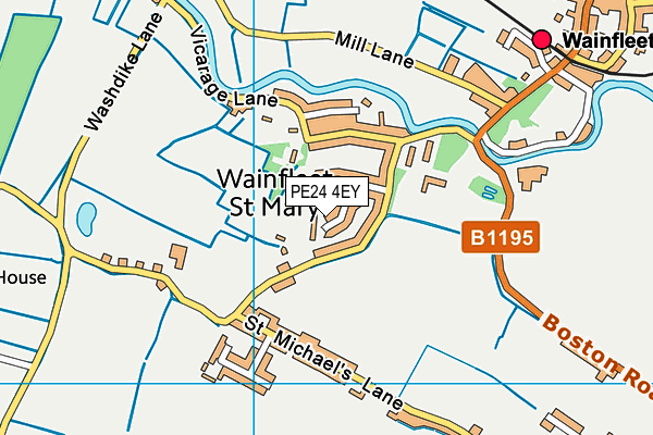 PE24 4EY map - OS VectorMap District (Ordnance Survey)