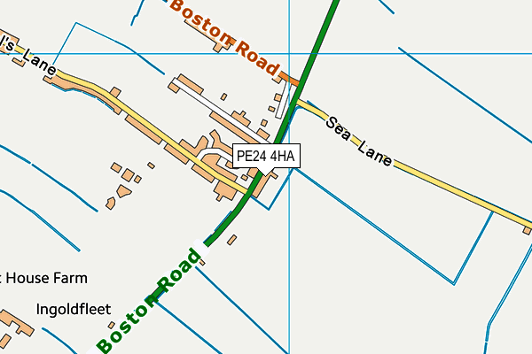 PE24 4HA map - OS VectorMap District (Ordnance Survey)