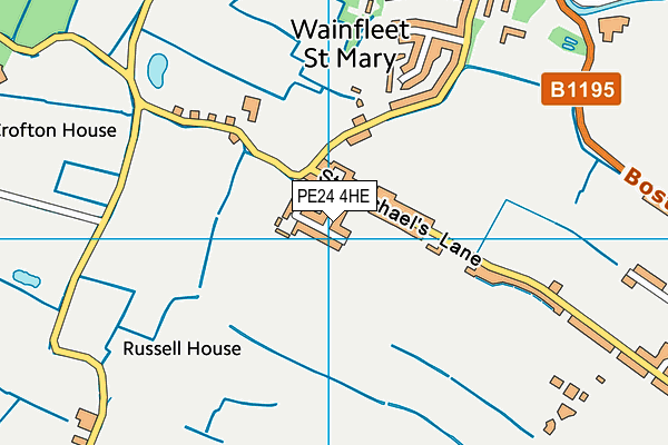 PE24 4HE map - OS VectorMap District (Ordnance Survey)