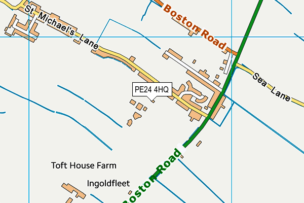 PE24 4HQ map - OS VectorMap District (Ordnance Survey)
