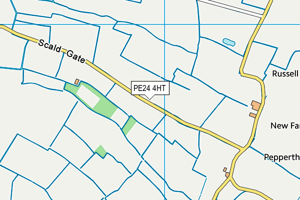 PE24 4HT map - OS VectorMap District (Ordnance Survey)
