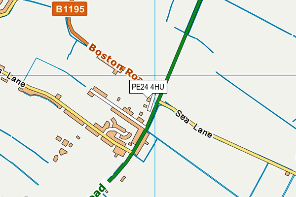 PE24 4HU map - OS VectorMap District (Ordnance Survey)