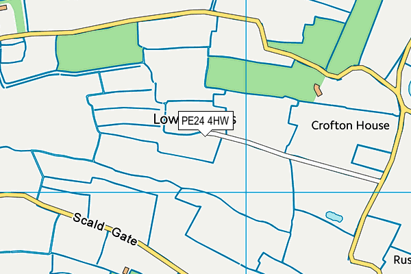 PE24 4HW map - OS VectorMap District (Ordnance Survey)