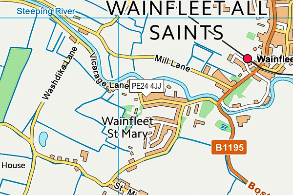PE24 4JJ map - OS VectorMap District (Ordnance Survey)