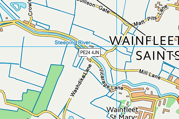 PE24 4JN map - OS VectorMap District (Ordnance Survey)
