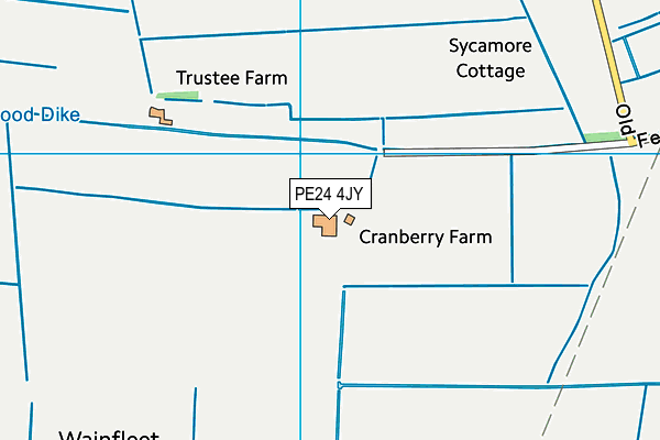 PE24 4JY map - OS VectorMap District (Ordnance Survey)