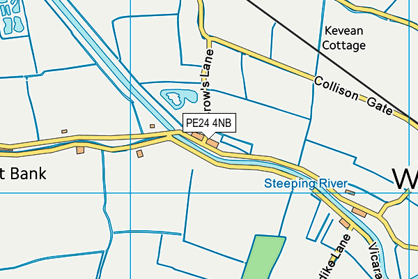 PE24 4NB map - OS VectorMap District (Ordnance Survey)