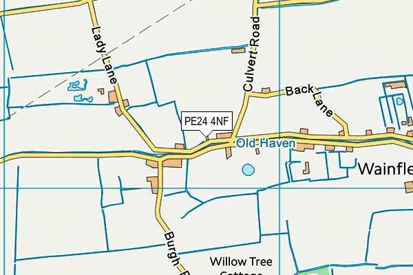 PE24 4NF map - OS VectorMap District (Ordnance Survey)