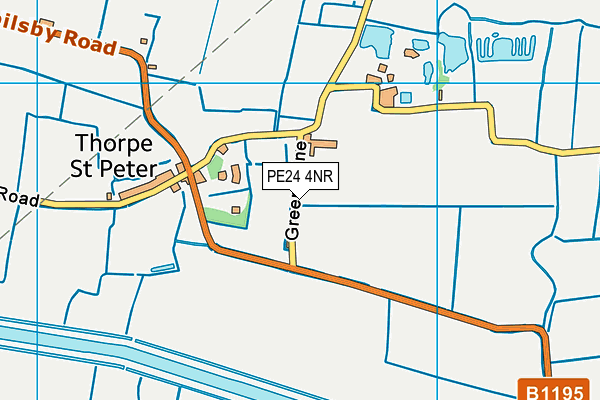 PE24 4NR map - OS VectorMap District (Ordnance Survey)