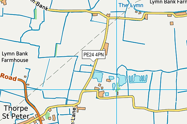PE24 4PN map - OS VectorMap District (Ordnance Survey)