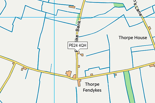 PE24 4QH map - OS VectorMap District (Ordnance Survey)