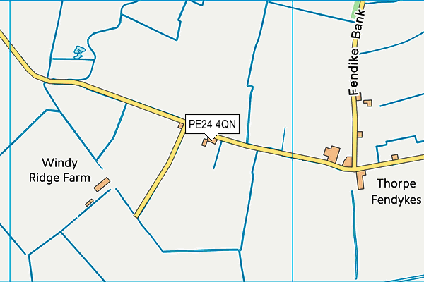 PE24 4QN map - OS VectorMap District (Ordnance Survey)