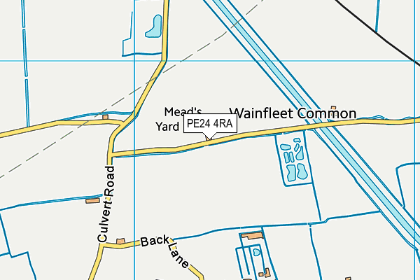PE24 4RA map - OS VectorMap District (Ordnance Survey)
